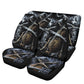 Grim reaper Skull Car Seat Cover car mat Skeleton death seat cover mat Flaming skull car seat protector skull mat skeleton car mat seat tool