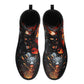 Dragon skull leather boots, Gothic skull boots for men women, Flaming skull women's boots skeleton boots, evil Bikers skull leather boots