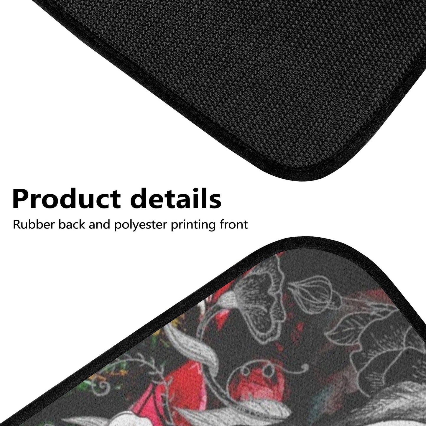 Skull Car Seat Cover car mat full set, Halloween car seat cover mat, Floral skull car mat, skeleton gothic skull car mat seat protector