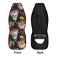 Skull Car Seat Cover car mat full set, Halloween car seat cover mat, Floral skull seat cover for car, gothic skull car mat seat protector