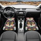 Skull Car Seat Cover car mat full set, Halloween car seat cover mat, Floral skull seat cover for car, gothic skull car mat seat protector