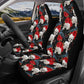 Skull Car Seat Cover car mat full set, Halloween car seat cover mat, Floral skull seat cover for car gothic skull mat seat protector for car