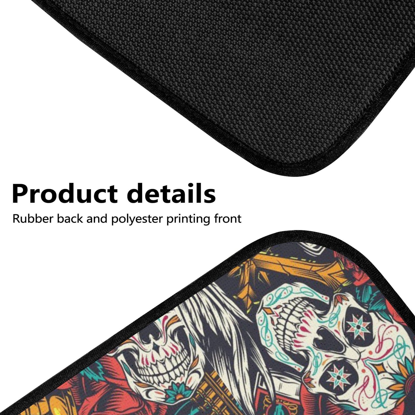 Flower Sugar skull Seat Covers for car mat flower skull car seat protector rose Mexican skull car mat candy skull car accessories seat cover