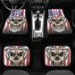 Skull Car Seat Cover car mat full set, American skull seat cover mat for car, skull seat cover for car, gothic skull car mat seat protector