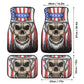 Skull Car Seat Cover car mat full set, American skull seat cover mat for car, skull seat cover for car, gothic skull car mat seat protector
