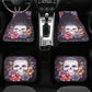 Skull Car Seat Cover car mat full set, Halloween car seat cover mat, KING skull seat cover for car gothic skull car mat seat protector cover