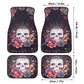 Skull Car Seat Cover car mat full set, Halloween car seat cover mat, KING skull seat cover for car gothic skull car mat seat protector cover