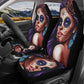 Girl Sugar skull Car Seat Covers car mat flower skull car seat protector rose Mexican skull car mat candy skull car accessories seat cover