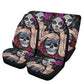 Sugar skull girl car seat cover, Sugar skull Car Seat Covers car mat flower skull car seat protector candy skull car accessories seat cover