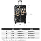 Game over skull luggage cover, skull death suitcase cover, Gothic luggage suitcase covers you're next skull suitcase luggage protector cover
