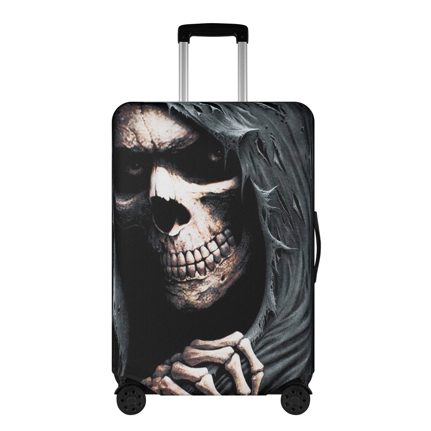 Grim reaper gothic skull luggage covers, skull in fire suitcase cover biker skull skeleton gothic skull luggage set suitcase cover protector