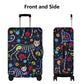Sugar skull cat luggage covers, day of the dead candy skull suitcase cover, dia de los muertos skull mexican skull luggage suitcase covers