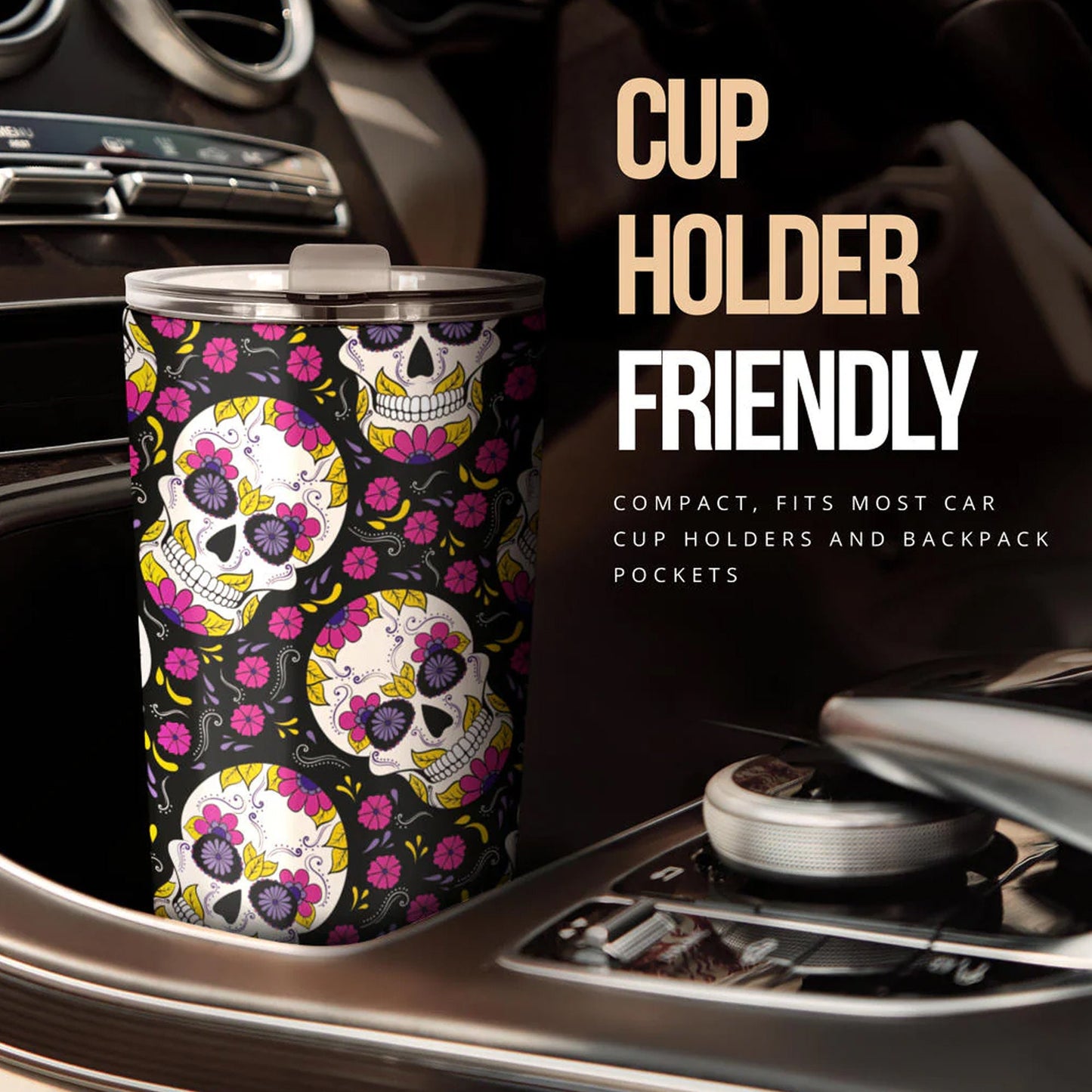 Dia de los muertos skull tumbler, sugar skull cup mug tumblr, Candy skull tumbler, skull tumbler mug cup, skeleton gothic mug cup tumbler