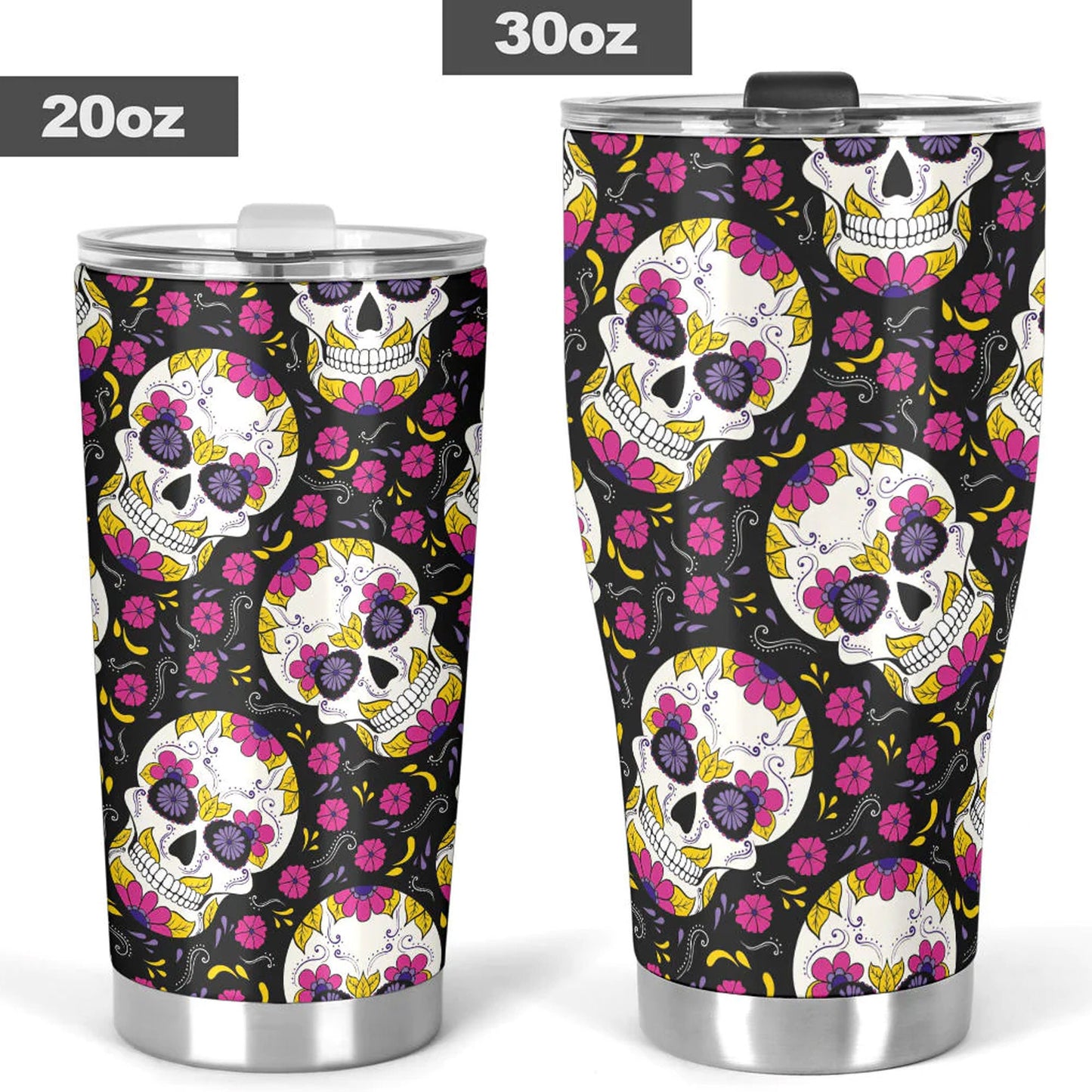 Dia de los muertos skull tumbler, sugar skull cup mug tumblr, Candy skull tumbler, skull tumbler mug cup, skeleton gothic mug cup tumbler
