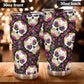 Dia de los muertos skull tumbler, sugar skull cup mug tumblr, Candy skull tumbler, skull tumbler mug cup, skeleton gothic mug cup tumbler