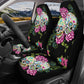 Sugar skull Flower car seat cover, Sugar skull Seat Covers for car, skull car seat protector mat Mexican skull car accessories seat cover