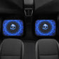 Gothic Skull Car Seat Cover car mat full set, Grim reaper skull seat cover mat for car Flaming skull gothic car seat cover Halloween car mat