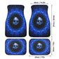 Gothic Skull Car Seat Cover car mat full set, Grim reaper skull seat cover mat for car Flaming skull gothic car seat cover Halloween car mat