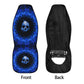 Gothic Skull Car Seat Cover car mat full set, Grim reaper skull seat cover mat for car Flaming skull gothic car seat cover Halloween car mat