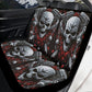 Motorcycle Skull Car Seat Cover car mat, Grim reaper skull seat cover mat for car Biker gothic skull gothic car seat cover Halloween car mat