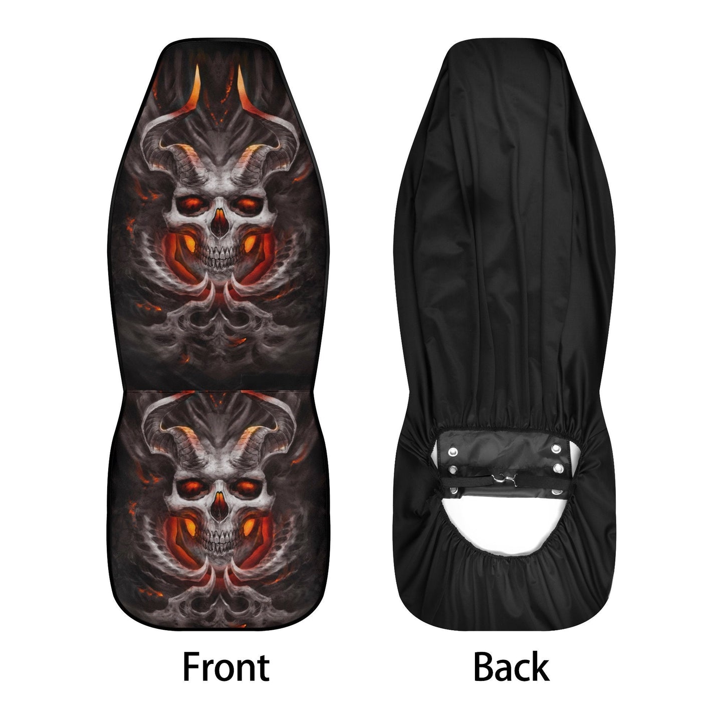 Skull Seat Cover for car, skull mat for car, Grim reaper skull seat cover mat for car Gothic skull car seat cover, skull mat cover for car