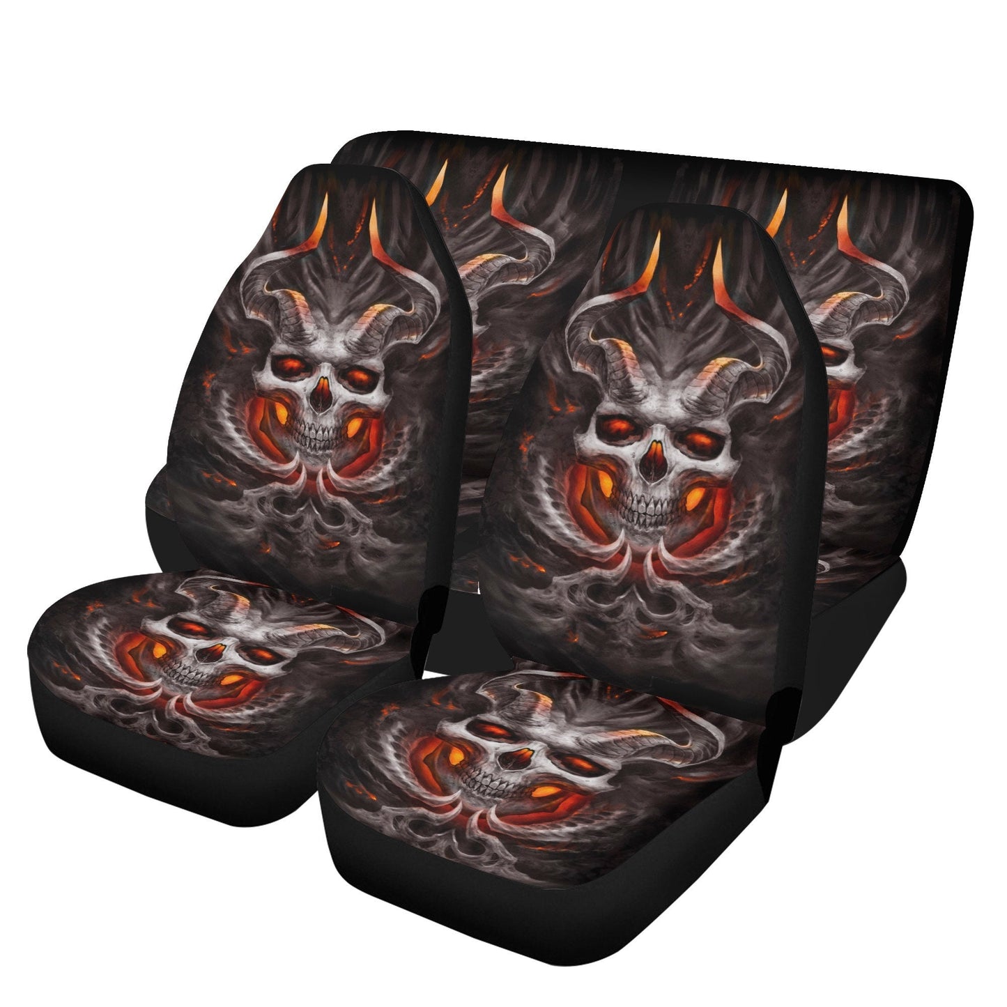 Skull Seat Cover for car, skull mat for car, Grim reaper skull seat cover mat for car Gothic skull car seat cover, skull mat cover for car