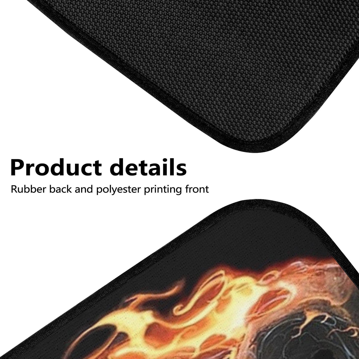 Flaming Skull Seat Cover for car, skull mat for car, Fire skull seat cover mat for car Gothic skull car seat cover, skull mat cover for car