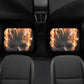 Flaming Skull Seat Cover for car, skull mat for car, Fire skull seat cover mat for car Gothic skull car seat cover, skull mat cover for car