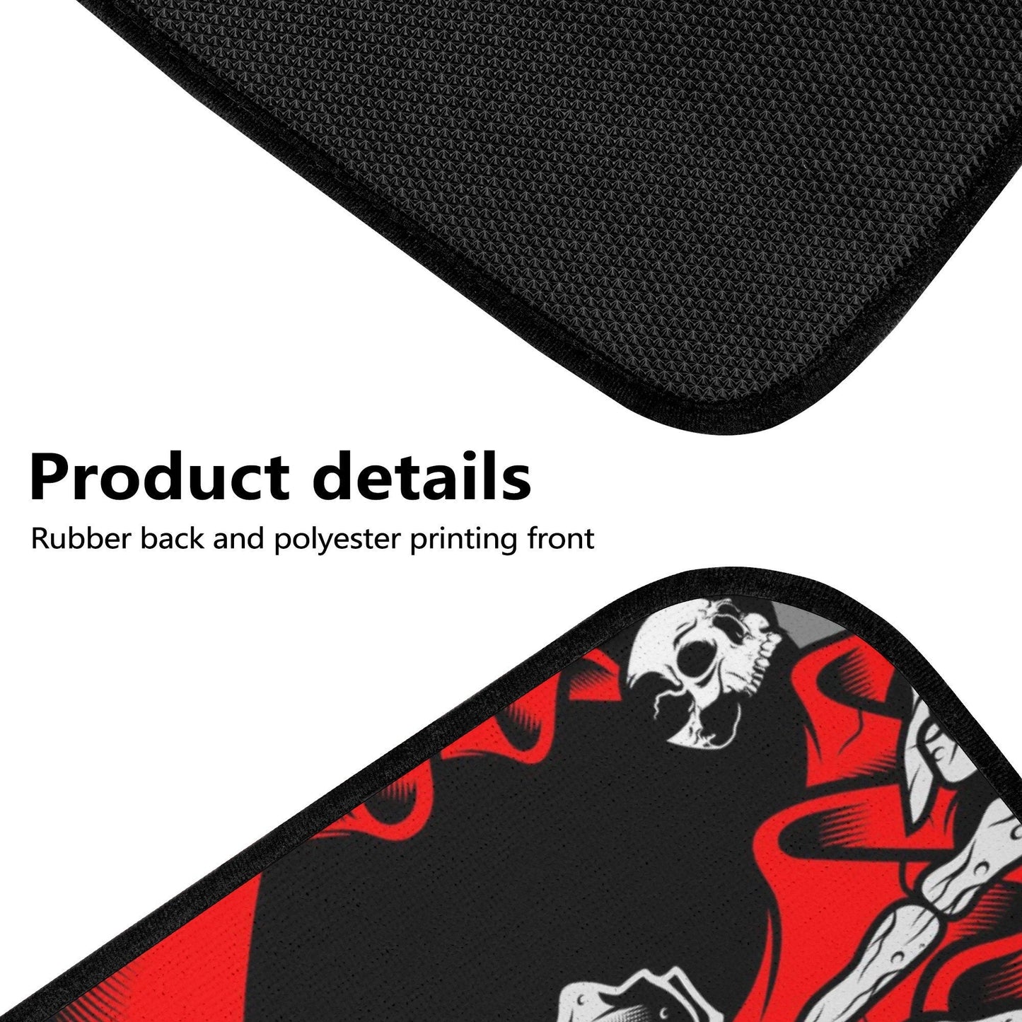 Gothic Skull Seat Cover for car skull mat for car Skeleton skull seat cover mat for car Horror skull car seat cover, skull mat cover for car