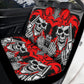 Gothic Skull Seat Cover for car skull mat for car Skeleton skull seat cover mat for car Horror skull car seat cover, skull mat cover for car