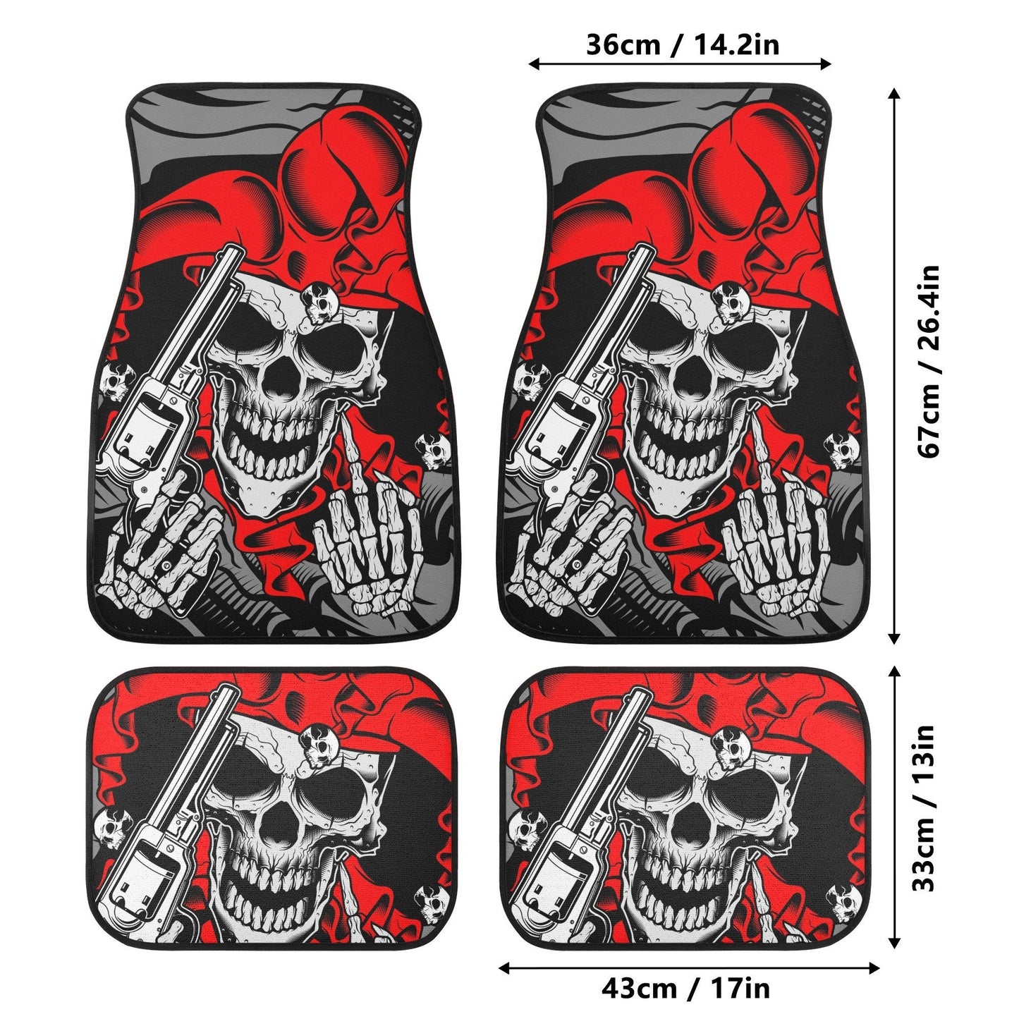 Gothic Skull Seat Cover for car skull mat for car Skeleton skull seat cover mat for car Horror skull car seat cover, skull mat cover for car