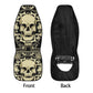 Gothic skull car seat covers car mats, Skeleton Halloween car mat seat covers Skeleton evil Horror skull car mat car accessories seat covers