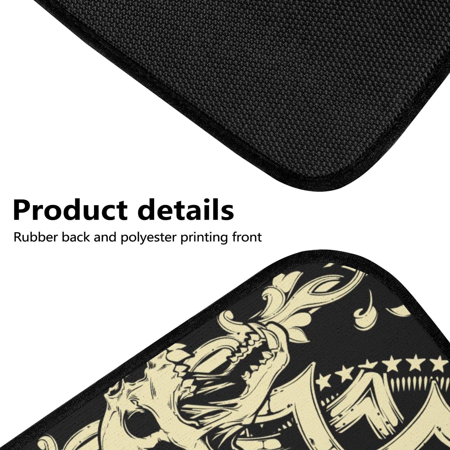 Gothic skull car seat covers car mats, Skeleton Halloween car mat seat covers Skeleton evil Horror skull car mat car accessories seat covers