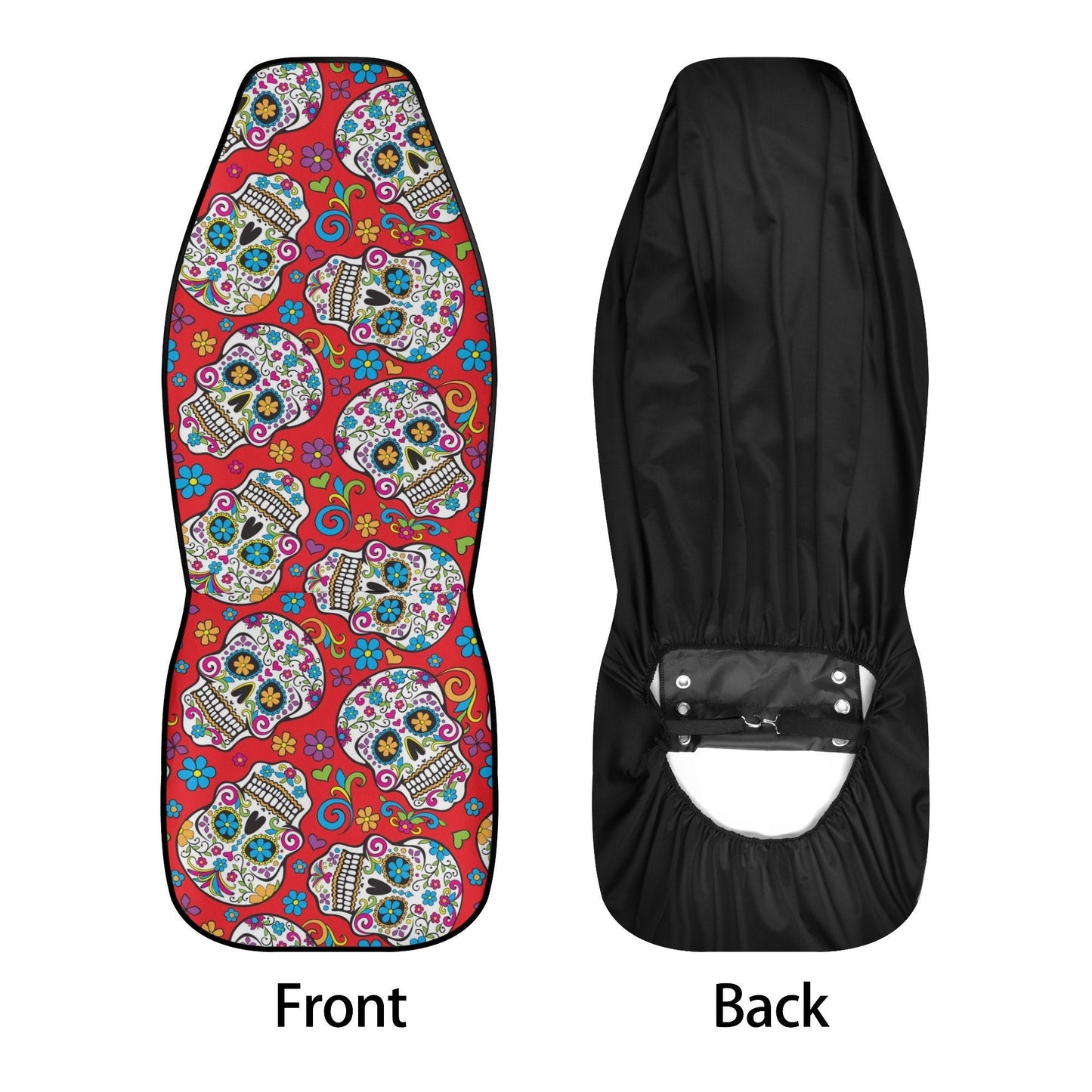 Candy skull calaveras Mexican skull Car Seat Covers car mats, day of the dead car seat cover mats, sugar skull car accessories covers mats