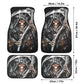 Grim reaper death skull Car Seat Cover car mat, Halloween car seat cover mat gothic skull car seat protector covers mat skeleton car mats