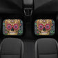 Sugar skull seat cover for car, Day of the dead Seat Covers mat for car, Candy skull car seat protector accessories skull seat cover for car