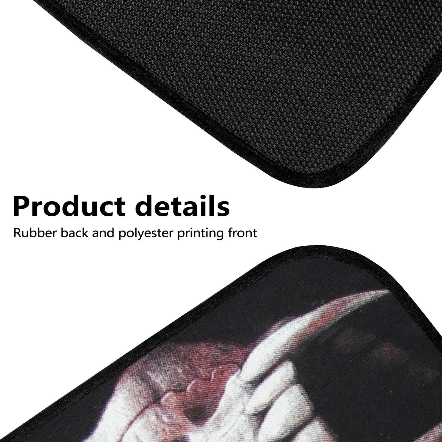 Gothic Skull Seat Cover for car, skull rug for car, Skeleton skull car seat cover mat, Halloween skull evil car seat cover skull mat for car