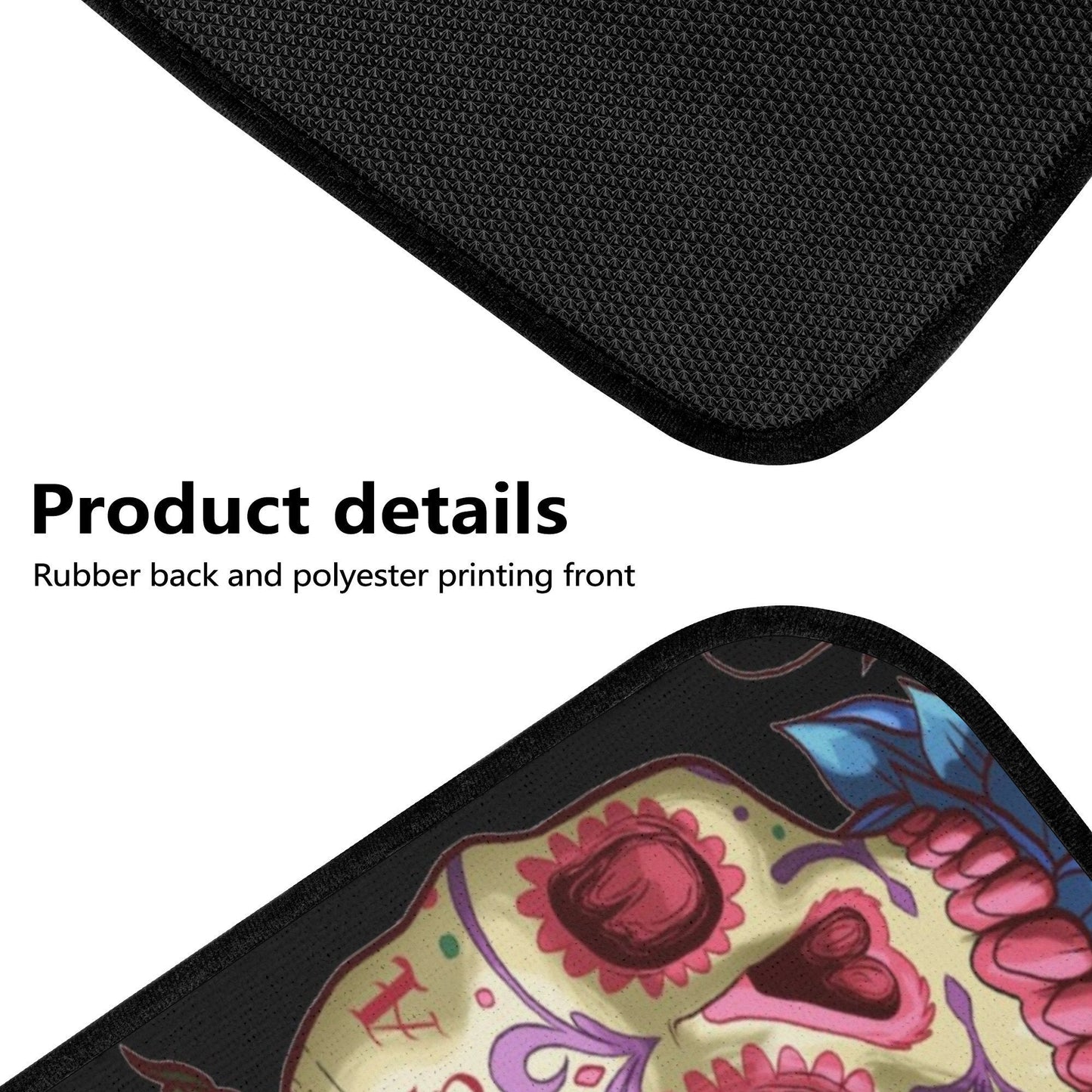 Sugar skull seat cover for car, Dia de los muertos skull Seat Covers mat for car, Candy skull car seat protector skull seat cover for car