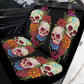 Sugar skull seat cover for car, Dia de los muertos skull Seat Covers mat for car, Candy skull car seat protector skull seat cover for car
