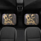 Grim reaper Skull Seat Cover for car, flower skull car mat, skull seat cover mat for car Horror evil car seat cover, skull mat cover for car