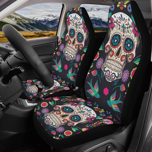 Dia de los muertos calaveras Car Seat Covers car mats, day of the dead car seat cover mats, sugar skull car accessories seat covers mats