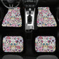 Sugar skull dia de los muertos calaveras Car Seat Covers, day of the dead car mats, sugar skull car accessories, skull car seat covers mats