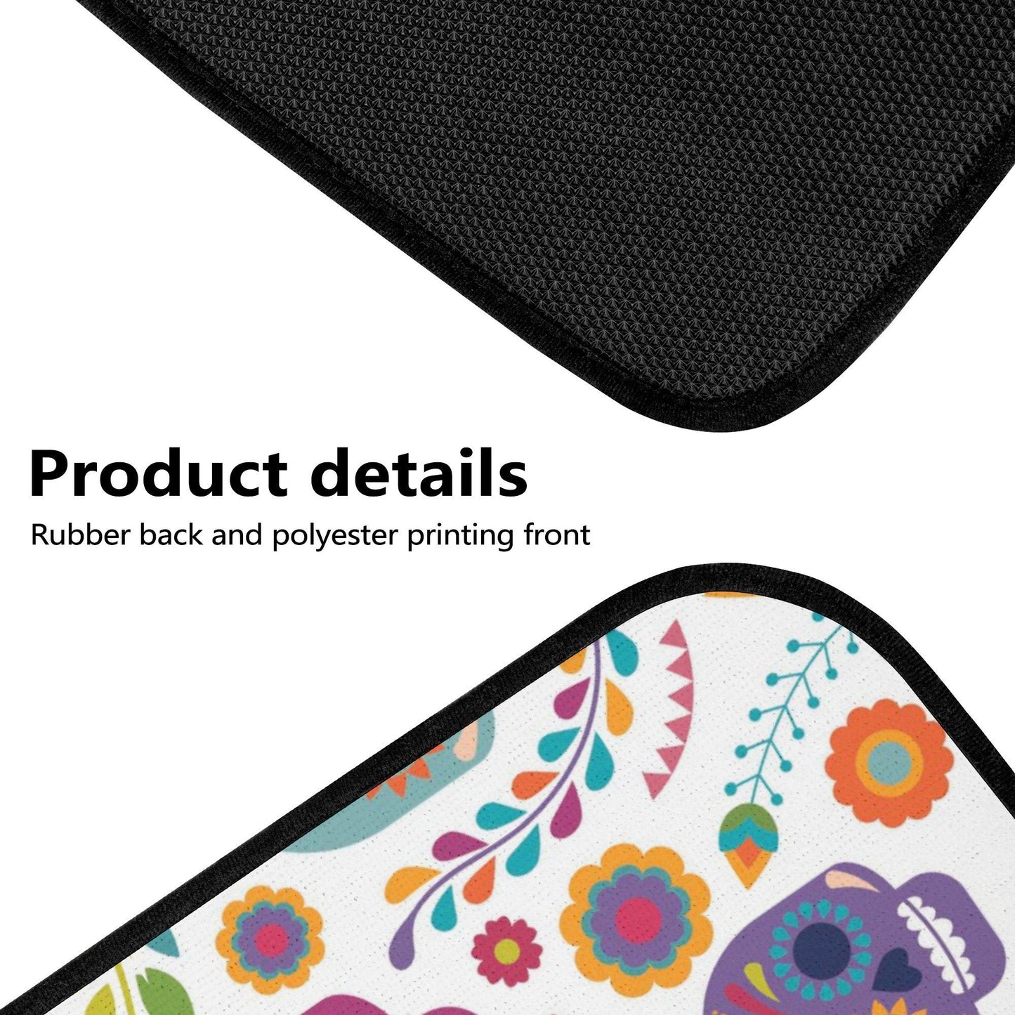 Sugar skull calaveras Mexican skull Car Seat Covers car mats, day of the dead car seat cover mats, dia de los muertos car accessories mats