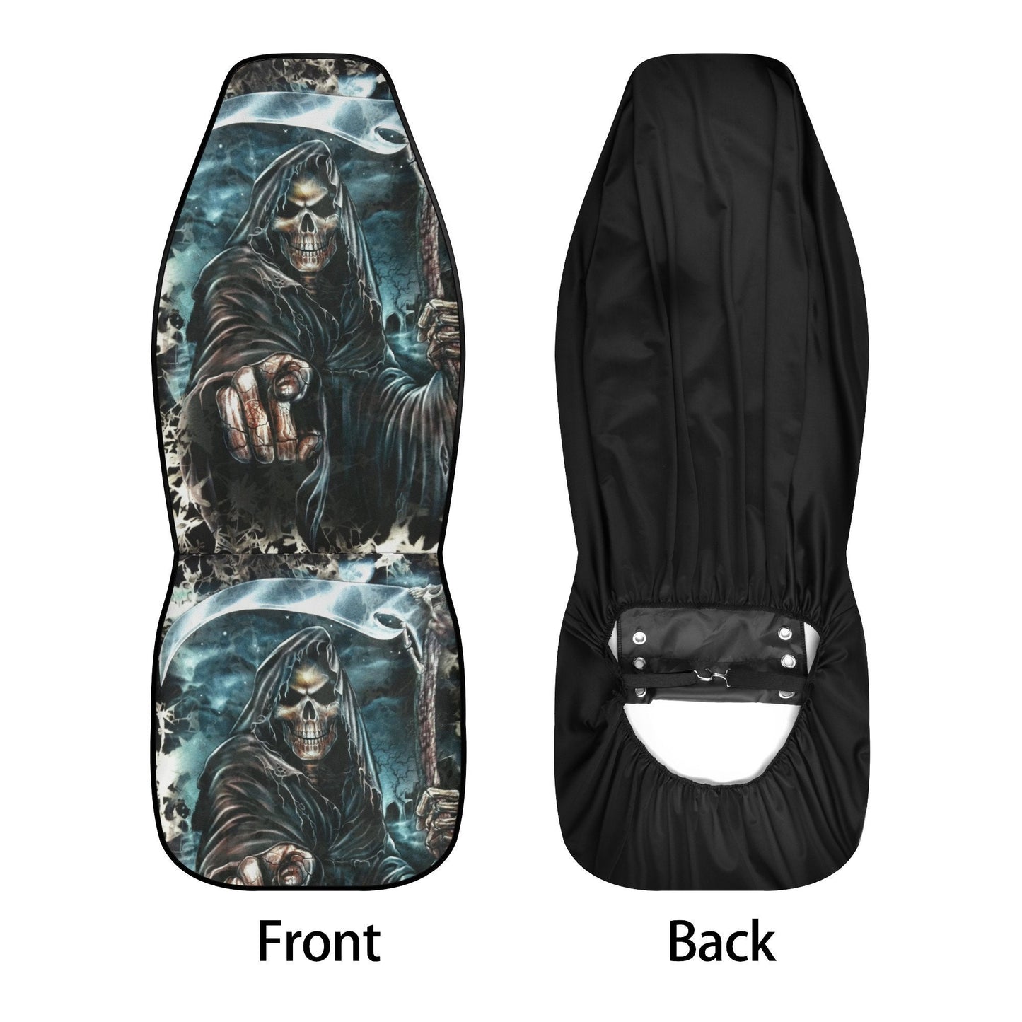 Grim reaper skull Car Seat Cover car mat, Halloween death car seat cover mat ghost skull car seat protector covers mat skeleton car mats