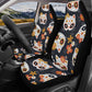 Sugar skull cat Car Seat Covers car mat Mexican skull day of the dead car seat cover mats, dia de los muertos car accessories mat seat cover