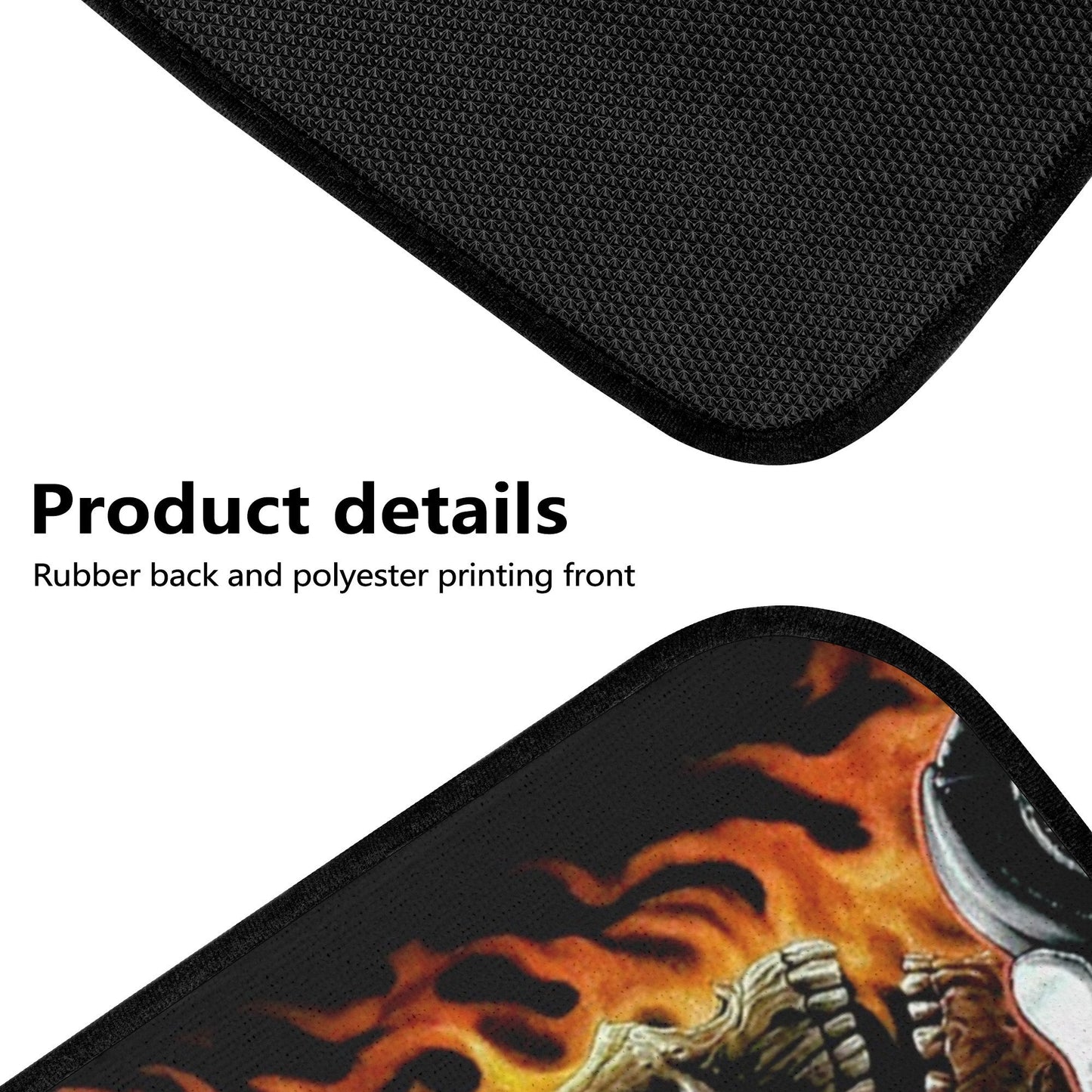 Motorcycle skull Car Seat Cover mat, Biker skull seat cover mat skeleton car seat cover, Death reaper skull seat protector cover mat for car