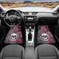 Flower skull seat cover mat for car, Rose skull car seat cover mat Halloween car seat cover, Death skull seat protector cover mat for car