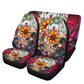 Rose Sugar skull Car Seat Covers car mat flower skull car seat protector Floral Mexican skull car mat candy skull car accessories seat cover