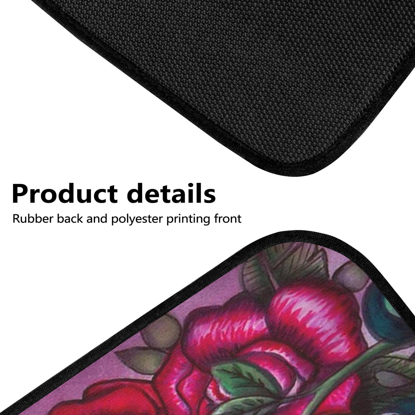 Rose Sugar skull Car Seat Covers car mat flower skull car seat protector Floral Mexican skull car mat candy skull car accessories seat cover