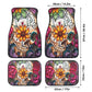 Rose Sugar skull Car Seat Covers car mat flower skull car seat protector Floral Mexican skull car mat candy skull car accessories seat cover